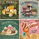 Gatyztoire – Kits de peinture par numéros 40x50cm cadre sur toile paysage de nourriture