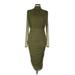 PrettyLittleThing Casual Dress - Midi: Green Dresses - Women's Size 8