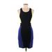 Milly Casual Dress - Bodycon: Blue Color Block Dresses - Women's Size Medium