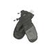 The North Face Mittens: Gray Accessories - Kids Girl's Size Large