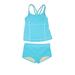 Lands' End Two Piece Swimsuit: Blue Swimwear - Women's Size 6