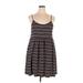 Wild Fable Casual Dress - Mini: Black Stripes Dresses - Women's Size 2X-Large