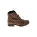 Refresh Ankle Boots: Brown Shoes - Women's Size 8