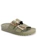 MUK LUKS Grand Cayman Sandal - Womens 8 Green Sandal Medium