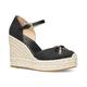 Michael Nori Espadrille Platform Wedge Sandals - Black - Michael Kors Heels