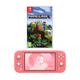 Nintendo Switch Lite Coral & Minecraft Bundle, Pink