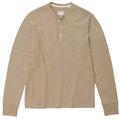 rag & bone Men's Classic Cotton Long Sleeve Henley - Taupe - Brown