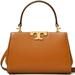 Tory Burch Women's Eleanor Mini Leather Satchel Crossbody - Whiskey - Orange