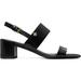 Tory Burch Women's Double T Heel Sandals 50mm - Perfect Black - Black