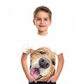 motif de lettre de mode imprimé t-shirt à manches courtes mode chemises colorées imprimées en 3d pour garçons et filles