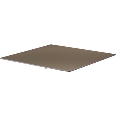 Tischplatte 70 x 70 cm in taupefarbenem Laminat - Taupe