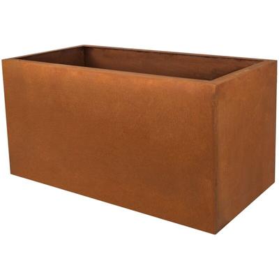 Designer-Pflanztrog aus Cortenstahl Viva 150 x 65 x 50 cm Pflanzkübel in Edelrost-Optik - Köhko Image