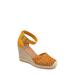 Journee Sierra Woven Espadrille Wedge Sandal