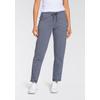 Jogginghose KANGAROOS, Damen, Gr. 36 (S), N-Gr, grau (blau, anthrazit), Sweatware, Obermaterial: 95% Baumwolle, 5% Elasthan, bedruckt, unifarben, casual, bequem knöchellang, Hosen, mit großen Taschen
