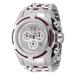 Renewed Invicta Reserve Bolt Zeus 1.31 Carat Diamond Swiss Ronda 5040.D Caliber Men's Watch w/ Mother of Pearl Dial - 50mm Burgundy Steel (AIC-43947)