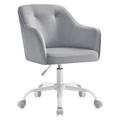 Chaise de bureau Fauteuil ergonomique réglable en hauteur gris