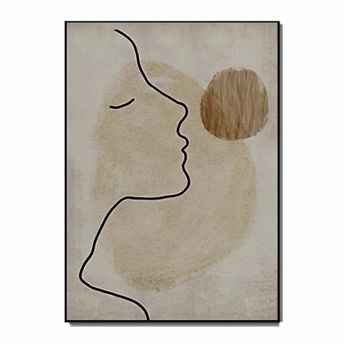 handgemaltes handgemachtes Ölgemälde elegante Dame Heimdekoration Dekor gerollte Leinwand Mode moderne Gemälde Image