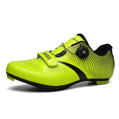 men's road cycling shoes compatible spd/spd-sl double ratchet mtb cleat exercise biking breathable stable comfortable cycling shoes for men bright white