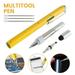 BUTORY 6 in 1 Multitool Pen Multi-Functional Screwdriver Pen with Level Meter Ballpoint Pen for Men DIY Birthday Gifts for Handyman Engineer