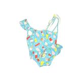 Baby Boden One Piece Swimsuit: Blue Sporting & Activewear - Kids Girl's Size 3