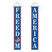 Clearance! Gheawn Flags_ Banners & Accessories a Banner American Independence Day Couplet National Day Activity Dwarf Couplet Red and Blue Bar Atmosphere Party Porch Decoration Hanging Flag