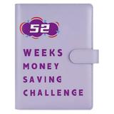 UAEBM 52 Week Money Saving Binder Kit with Cash Envelopes A5 Budget Book & Planning Sheet for Family Finance Organization & Debt Repayment C