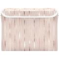 Storage Basket Rose Gold Stripes Storage Boxes with Lids and Handle Large Storage Cube Bin Collapsible for Shelves Closet Bedroom Living Room 16.5x12.6x11.8 In