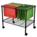 leecrd Single Tier Metal Rolling Mobile File Cart 23.6 x 12.6 x 18â€� Office Supplies