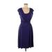 Connected Apparel Casual Dress - Bridesmaid: Purple Solid Dresses - Women's Size 6