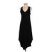 Gap Casual Dress - High/Low: Black Solid Dresses - Women's Size X-Small