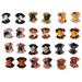 24Pcs Dog Halloween Rubber Band Stylish Handcrafted Puppy Grooming Bows for Pet Dogs Cats