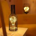 Windfall LED Night Light Wine Cup Bottle Decorative Artistic Romantic Nordic Hollow Iron Art Red Wine Bottle Atmosphere Lamp for Bar Home Birthday Christmas Gifts for Kids Girls Adults