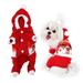 Fashionable Hooded Pet Costume Dogs Parties Christmas Clothes Warm Winter Coat for Xmas(XXL)