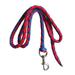 kesoto Horse Lead Rope Braided Horse Leash Rope Equestrian Lead Rope Attach to Halter or Harness Horse Leading Rope with Bolt Snap 2m Red and Blue