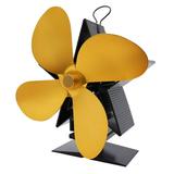 WZHXIN Fans Stove Fans Wood Stove Fanss Fireplace Fans Heat Powered Fans with 4 Blade of Clearance Fans for Bedroom Desk Fans Portable Fans Gold7