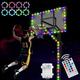 Dadatutu Basketball Hoop Light LED Remote Control Basketball Rim Lights Accessories 17 Color Waterproof Basketball Rim LED Light Great Gifts for Kids Playing Basketball Outdoors & Indoors