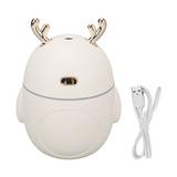 Mini Humidifier with Ambient Light 320ml Auto Off Cool Mist Super Quiet USB Aroma Diffuser for Office Home White