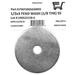 ID X 3 OD Stainless Steel Fender Washer Large OD Flat Washers Extra Thick (1/8 Thick) (4 Pieces)