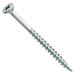 Centerline #8 x 3 Flat Head Square X Self-Countersinking Fluted-Tip Wood Screws Zinc 100-Pack