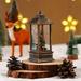 myvepuop Desktop Ornament Christmas Lights Santa Lights Room Party Decorations Place Small Oil Lamp Storm Christmas Night Light Portable LED Electronic Lamp C One Size