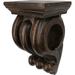 Toulouse Drapery Sconce 1 3/8-Inch Diameter Mahogany