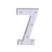 Clearance! ZBBMUYHGSA Led Light Digital Light Alphabet Led Digital Lights Light Up White Plastic Digital Standing Hanging 7