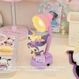 Kawaii My Melody Kuromi Pochacco Cartoon Doll Mini Table Lamp Anime Sanrios Girl Heart Cute Desktop Night Light Birthday Present