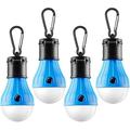Tent Lamp Portable LED Tent Lights 4 Packs Hook Hurricane Emergency Lights LED Camping Light Bulb Camping Tent Lantern Bulb Camping Equipment for Camping Hiking Backpacking Fishing Outage