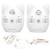 Audio Baby Monitor Wireless Digital Focus 2 Way Talk Long Range Night Light US Plug 100?240V White