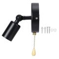E26/E27 Vintage Wall Lamp Light with Adjustable Head for Bedside Study Room 85-245Vnot contain light bulb black