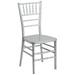 A Line Furniture Plaza Resin Ball Room Silver Chiavari Chairs Set of 4