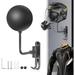 Motorcycle Helmet Rack Wall Mount 180 Degree Rotation Metal Bike Helmet Holder Mount Bicycle Helmet Display Hanger Stand with 2 Hooks for Motorcycle Bike Baseball Rugby Helmet