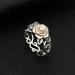 1pc Rose Gold Flower Ring European And American Retro Universal Color Separation Engagement Ring