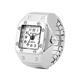 Mini Finger Ring Watch Square Quartz Easy Reader Watch Alloy Case Watch 4 Colors Valentine s Day Gift For Her